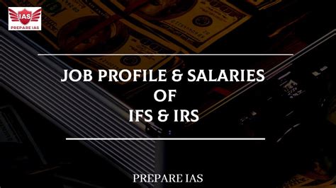 Ifs Irs Job Profile And Salary Youtube