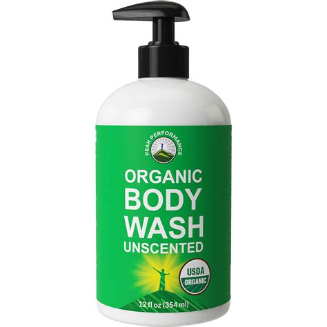 Usda Organic Body Wash Unscented And Great For Sensitive Skin Natural Organic Vegan Body Wash
