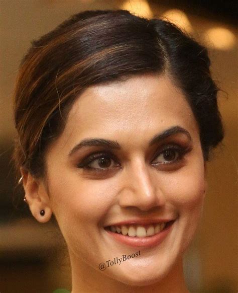 tollywood actress taapsee pannu without makeup smiling face closeup tollywood boost