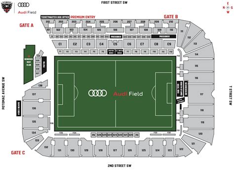 Stadium Maps Audi Field