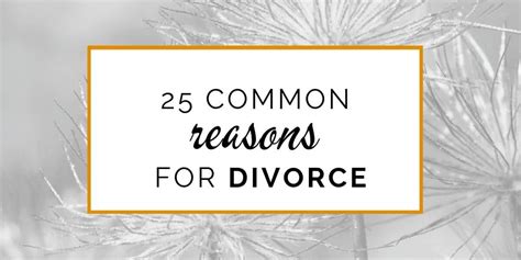 Top Causes Of Divorce Top Reasons For Divorce In