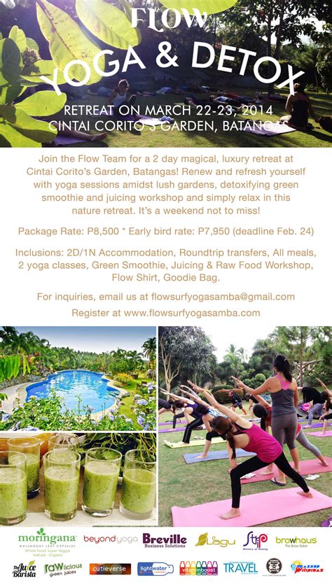Flow Yoga And Detox Retreat A Weekend To Detox And Relax When In Manila