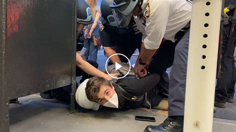 Police Arrest Demonstrators In Manhattan The New York Times