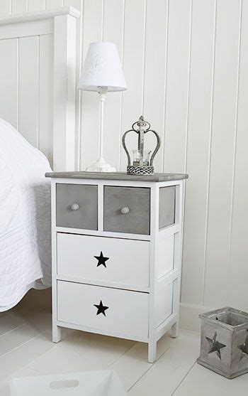 Dunelm has everything you'll need to furnish your home with kids furniture that they're sure to enjoy. Grey and white bedside table with stars. | Childrens bedroom furniture, Shabby chic furniture ...