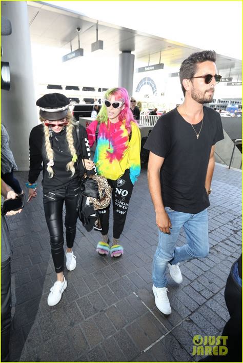 Full Sized Photo Of Scott Disick Bella Thorne Flight Out Of Lax