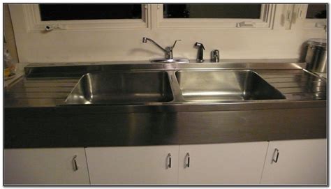 A new faucet was purchased and stripped down to its original brass base to give it a vintage look suitable for the age of the sink. Stainless Steel Double Drainboard Sink (With images) | Farmhouse sink, Drainboard sink ...