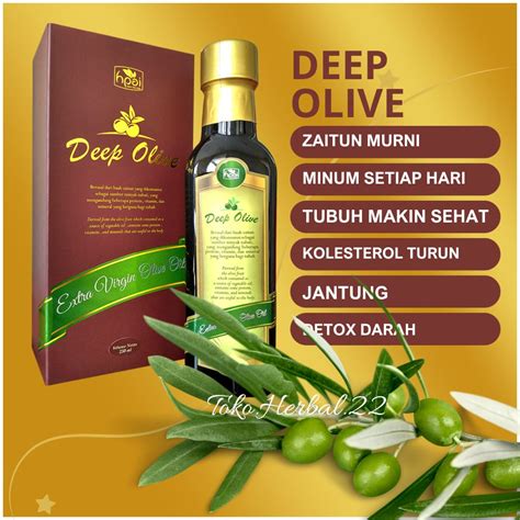 Jual Minyak Zaitun Deep Olive • Hni Hpai • Isi 250 Ml • Aman Diminum