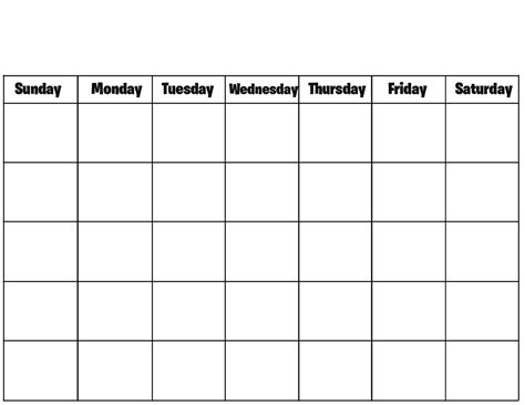 Blank Calendar To Print Blank Calendar Pages Blank Calendar Template