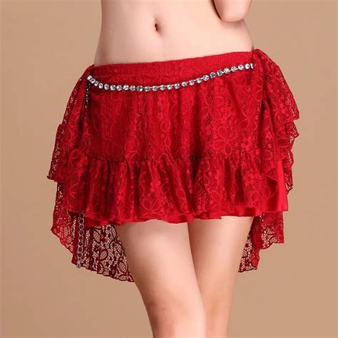 2017 Womenfemaleadult Sexy Belly Dance Skirt Lace Practice Stage