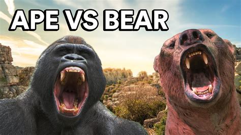 Short Faced Bear Vs Gigantopithecus Blacki Size Comparison Youtube
