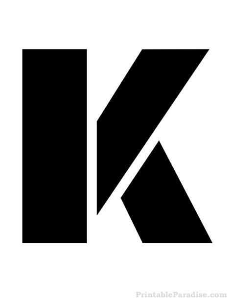 Printable Letter K Stencil Print Stencil For Letter K
