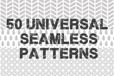 50 Universal Seamless Patterns By Mellow Design Lab