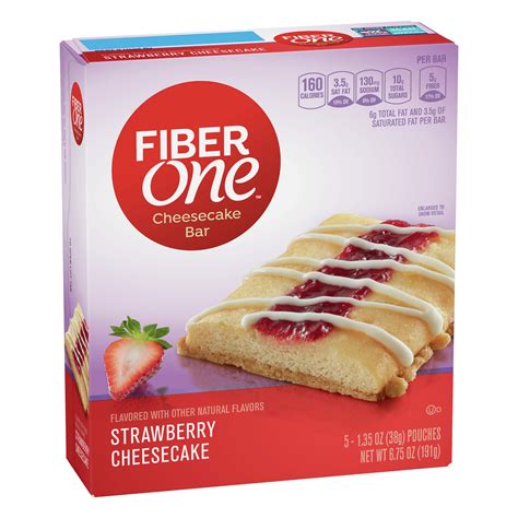 fiber one strawberry cheesecake cheesecake bar 5 ea — gong s market