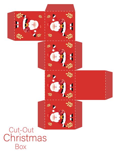 Best Free Printable Christmas Gift Box Template Artofit