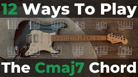 How To Play The Cmaj7 Guitar Chord 12 Ways To Play Cmaj7 Along The