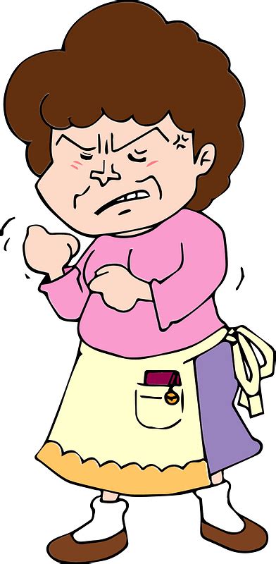 Middle Aged Woman Is Angry Clipart Free Download Transparent Png
