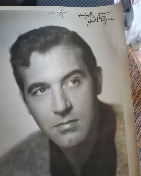 John Payne Vintage Inscribed Autographed 8x10 Bandw Photo 1940s Hollywood Signed Ebay