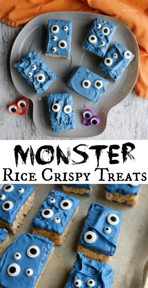Cooking With Carlee Fun Monster Rice Crispy Treats