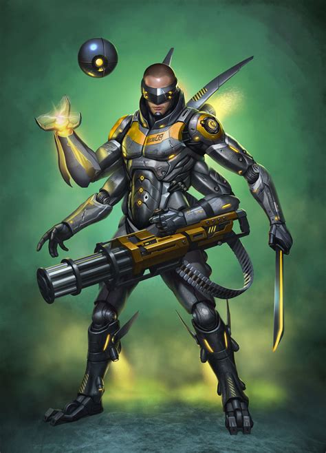 Artstation Cyborgs Dmitriy Semenov Cyberpunk Character Concept