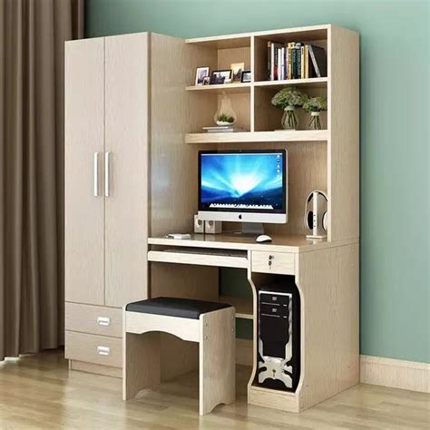 table Desktop home computer desk combination bookcase wardrobe double