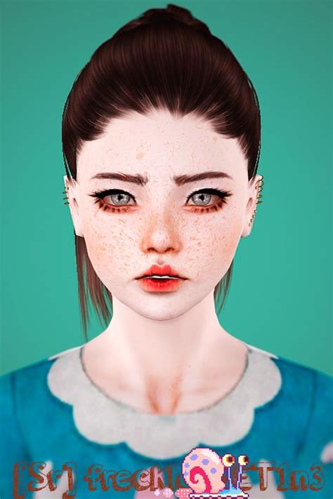 An Animated Image Of A Woman With Freckles On Her Face