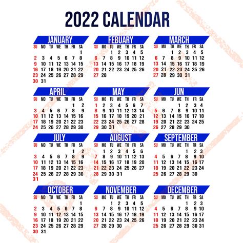 2022 Calendar Printable 2022 Calendar Template 2022 Etsy Canada