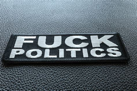 fuck politics naughty iron on patch iron on offensive patches by ivamis patches