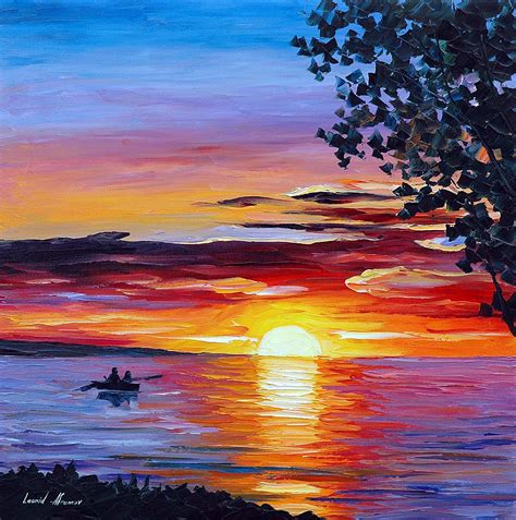 It doesn't require too many materials, either—just a large brush, a surface for painting on, and a few basic colors. Sunset Painting Watercolor at PaintingValley.com | Explore ...