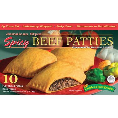 Caribbean food delights curry chicken patties. Caribbean Food Jamaican Style Spicy Beef (10 flaky ...