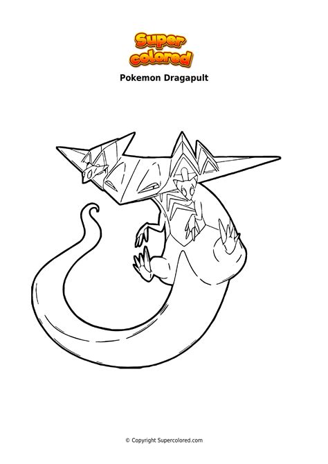 Dibujo Para Colorear Pokemon Dragapult