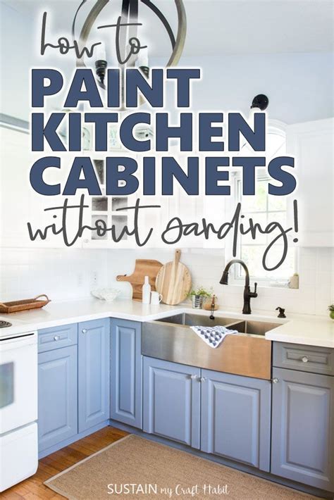 How To Paint Kitchen Cabinets Without Sanding Repainting Kitchen