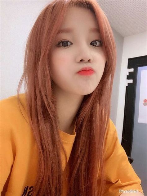 Pin By Listhaayeon On My Send Kpop Girls Asian Beauty Orange Hair