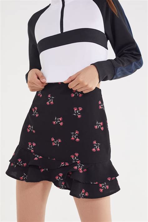 Uo Floral Flippy Mini Skirt Urban Outfitters
