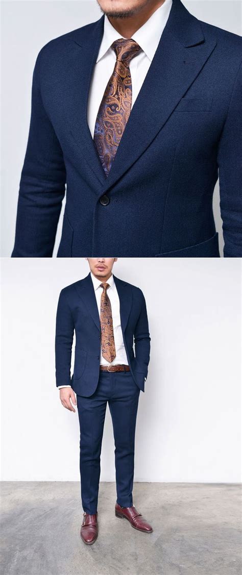 Pinterest Belsyr Terno Slim Navy Blue Suit Blue Suits Style
