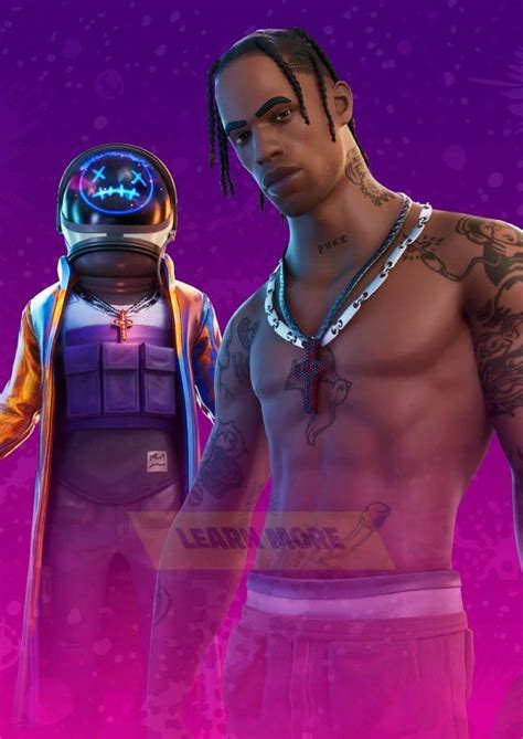 Travis scott's first fortnite concert made history last night with the biggest live audience in the game's history, as 12.3 million concurrent players watched the houston rapper debut a new kid cudi. Fortnite x Travis Scott Leaked Skin - Here are the Travis ...