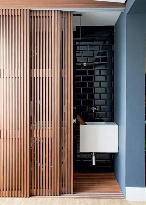 The sliding door company began with the closet door. Triple Track Slated Sliders | Modern closet doors