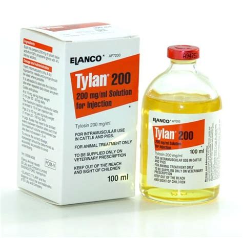 Elanco Tylan 200 Injection 100ml Farmacy