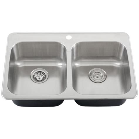 1 what is sink gauge? Ticor S998 Overmount 18-Gauge Stainless Steel Double Bowl ...