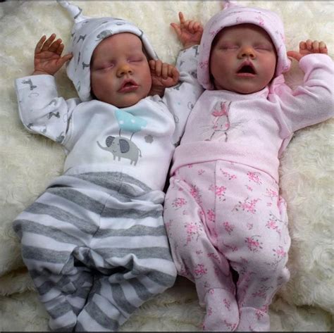 Lifelike Realistic Twins Sister Reborn Silicone Baby Doll Girl Renata And Jayleen By