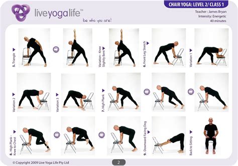 This 17 min practice invites awareness and integrity activate the muscles that help you find length up through the spine for better posture and energy flow. Yoga with a Chair Complete Set (Classes 1 to 7) | Live ...