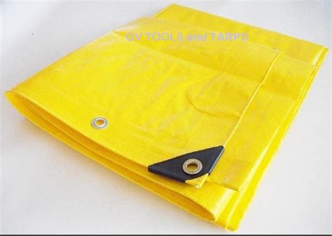 24 X 30 Yellow Heavy Duty Poly 12mil Tarp Patio Party Tent Booth