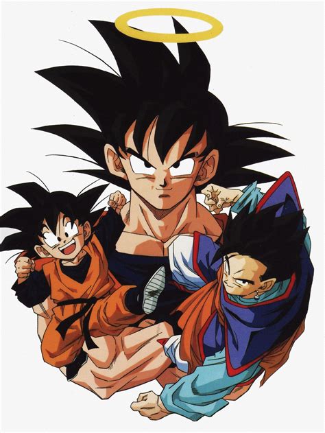 Dragon ball z gohan's adventure 2. Goku, Gohan, and Goten | Dragon ball gt, Dibujo de goku y ...