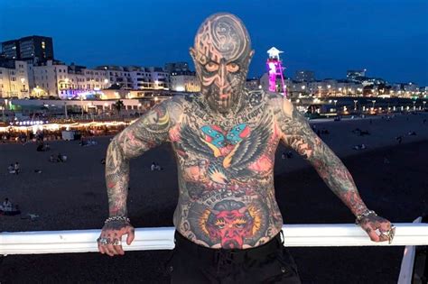 Britain S Most Tattooed Man Is So Scary He Gets Kicked Out Of Supermarkets Wales Online