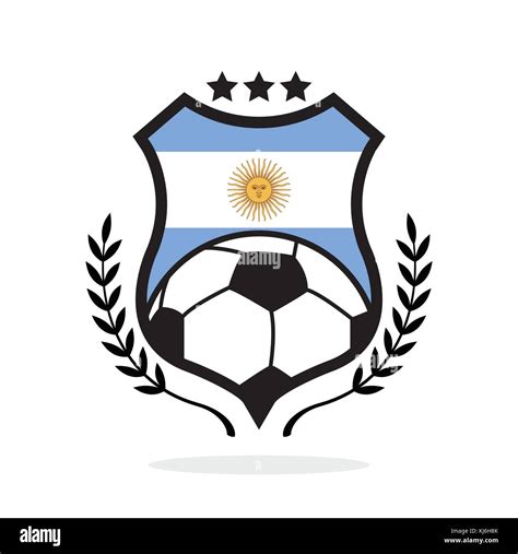Argentina National Football Team Badge Stock Vector Images Alamy