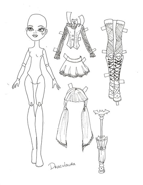 Monster High Paper Dolls Printable Get What You Need For Free