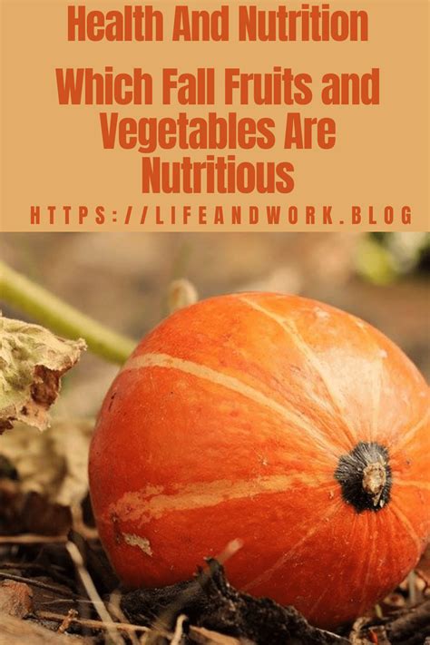Health And Nutrition Which Fall Fruits And Vegetables Are Nutritious