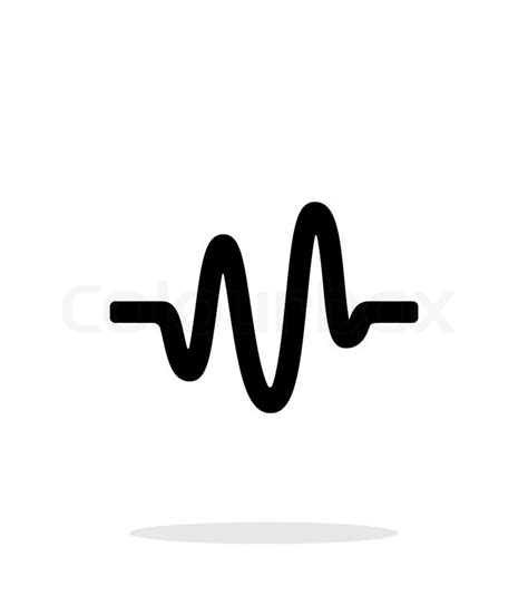 Maybe you would like to learn more about one of these? Sound wave icon on white background. ... | Stock vector ...