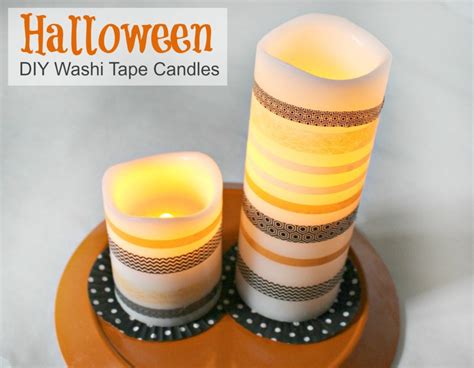 Diy Washi Tape Halloween Candles Jenny At Dapperhouse