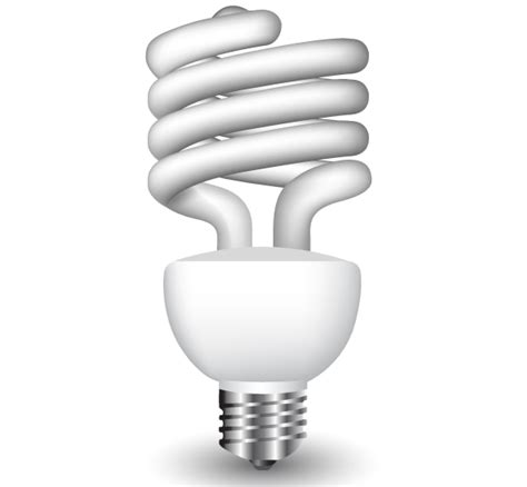 Energy Saving Fluorescent Light Bulb Vector Free