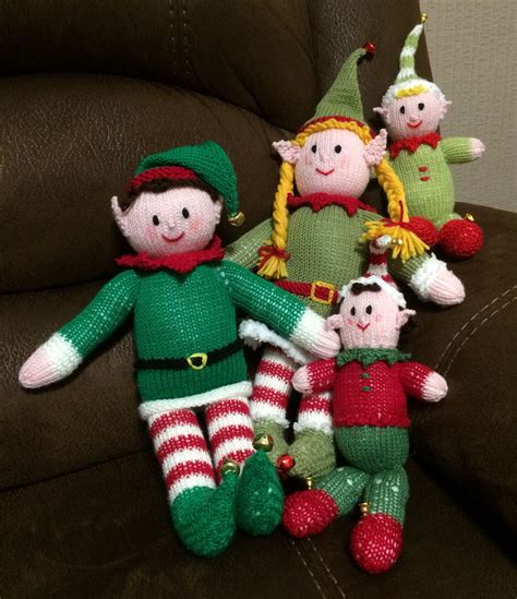100g green, 25g cream, 25g red. The Elf Family, Bernard, Bernadette, Buddy & Belle ...